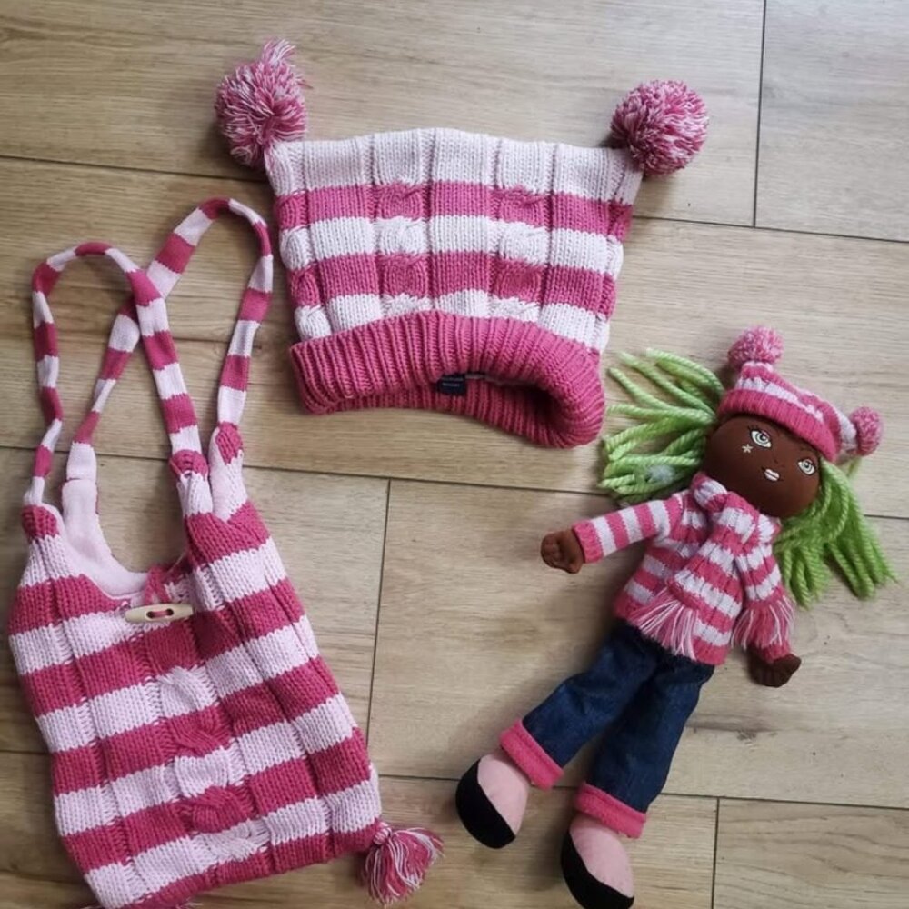 Children Place Hat, Purse, and doll